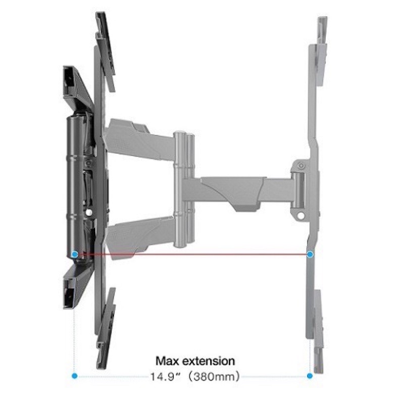 Giá treo tivi xoay NB P5 khung xoay,  nghiêng, áp sát tường - đa năng NB P6