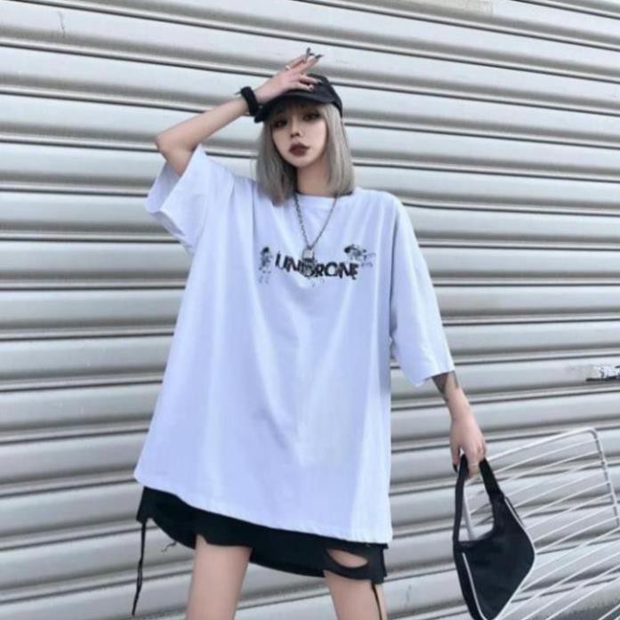 Áo thun nam nữ unisex tay lỡ AD67, áo phông tay lỡ unisex form rộng oversize streetwear PHG