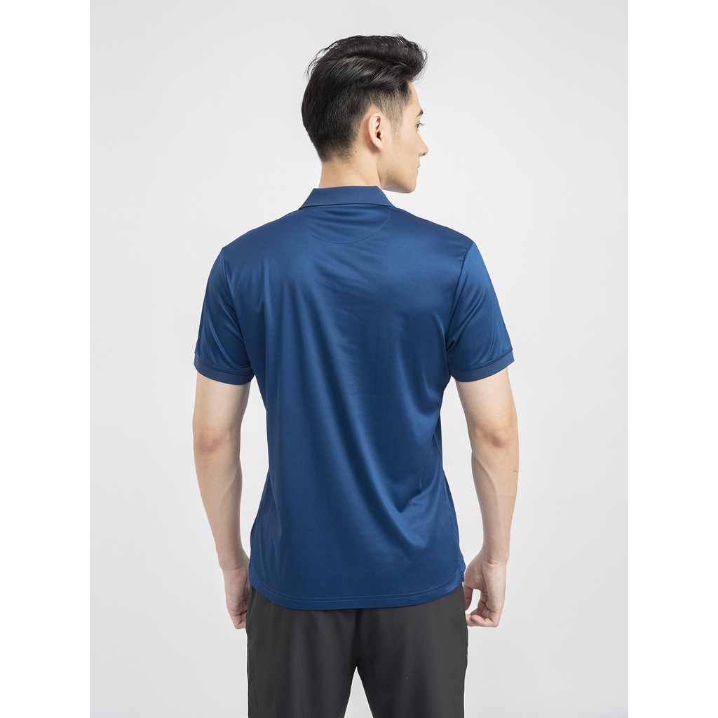 Áo thun polo nam chính hãng ARISTINO APS030S1 áo phông có cổ bẻ form regular fit màu navy trắng vải polyester cao cấp