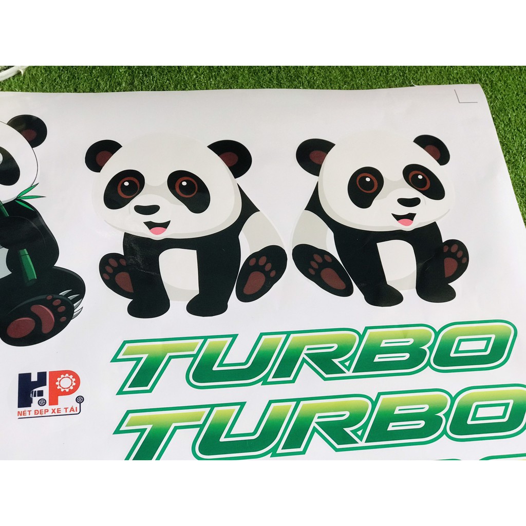 Tem xe  tải ⚡️FREESHIP⚡️decal xe tải Kiểng Gấu Trúc Panda Dễ Thương
