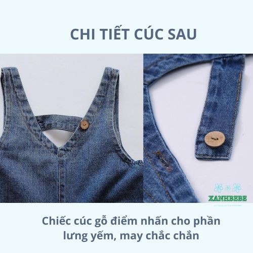 Quần yếm bò TT03 xuất Hàn dễ thương cho bé hè 2020 [HÀNG CAO CẤP]