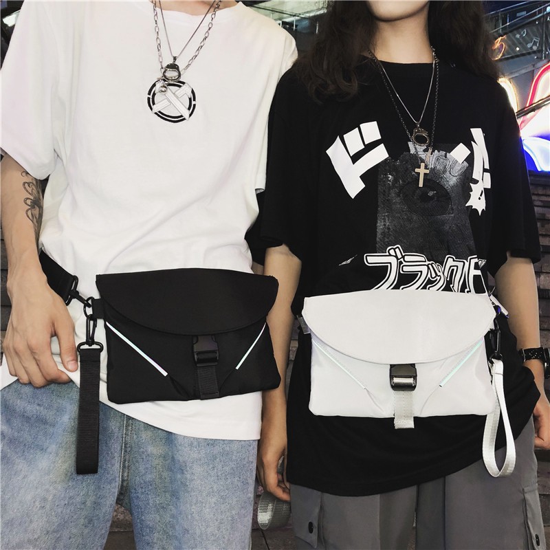 Túi đeo chéo Messenger Bag - Phong cách Techwear (Có thể đeo ngực, đeo vai, cầm tay, phản quang, kháng nước ) | BigBuy360 - bigbuy360.vn