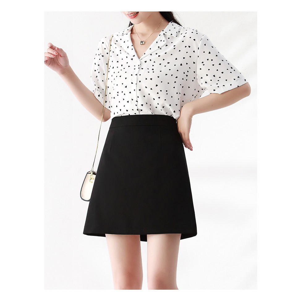 Chân Váy Chữ A, Chân Váy Nữ Ngắn Lưng Cao Màu Đen Dễ Phối Đồ Thời Trang Cho Nữ. | BigBuy360 - bigbuy360.vn