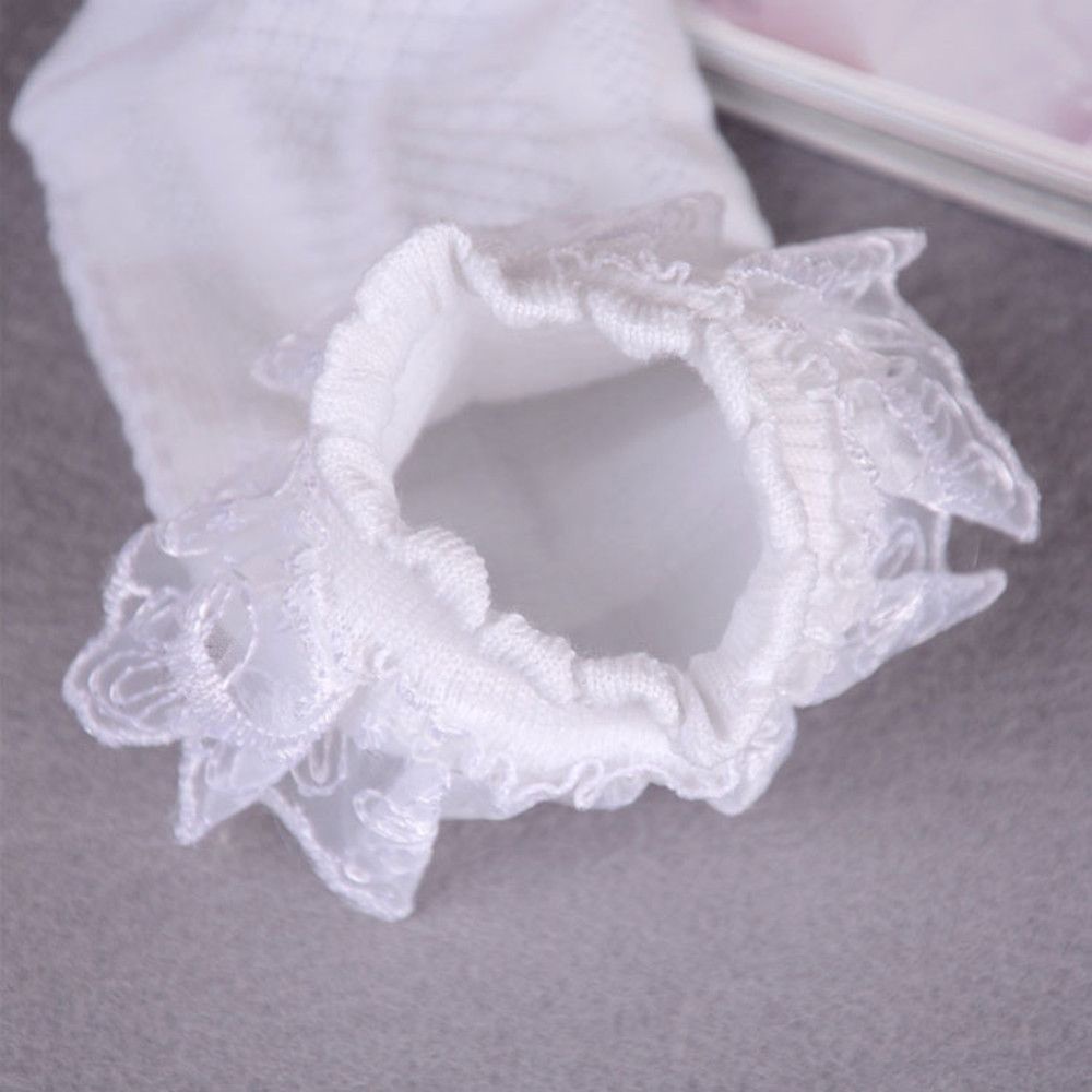 Vớ cotton phối ren lưới siêu mỏng thời trang xuân hè dễ thương cho bé gái