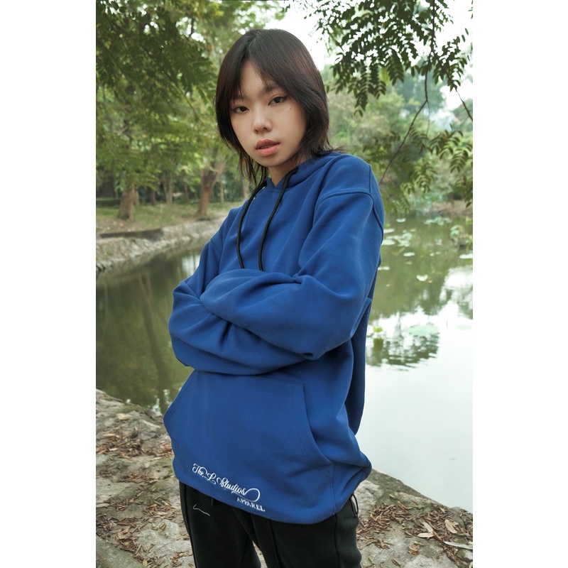 THELSTUDIOS - Áo Hoodie Nỉ Basic thêu logo Apparel