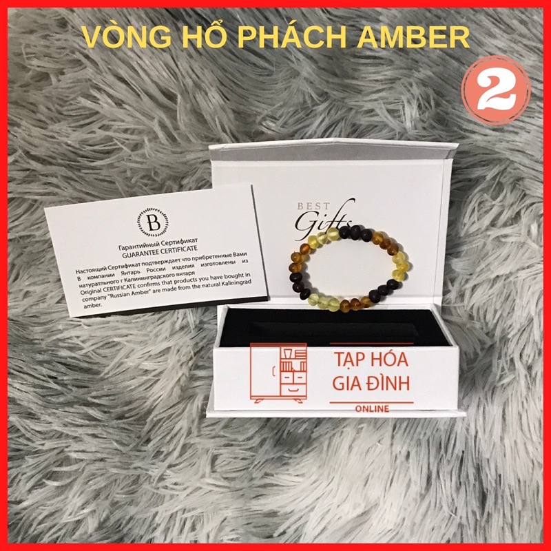 Vòng tay amber Nga chuẩn baltic cho bé