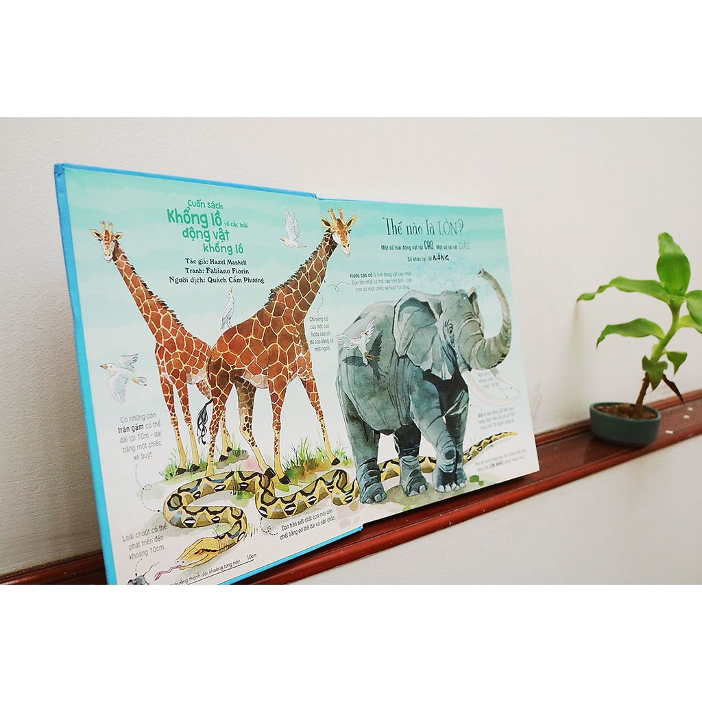 Sách - Cuốn Sách Khổng Lồ Về Các Loại Động Vật Khổng Lồ (Tái Bản)
