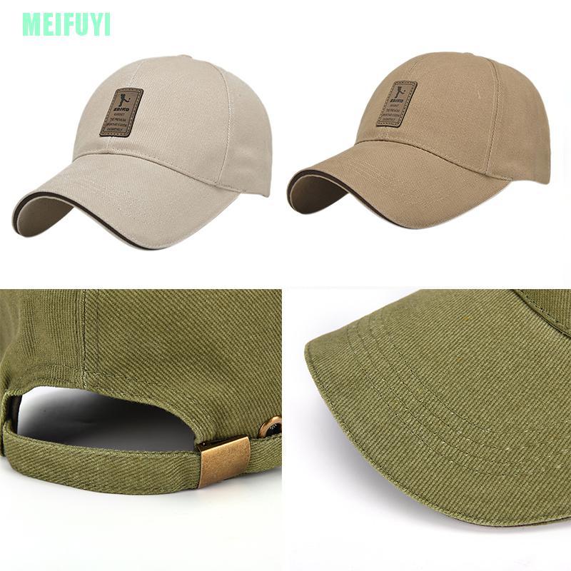 Mũ Lưỡi Trai Cotton Màu Trơn In Logo Meifuyi 2016