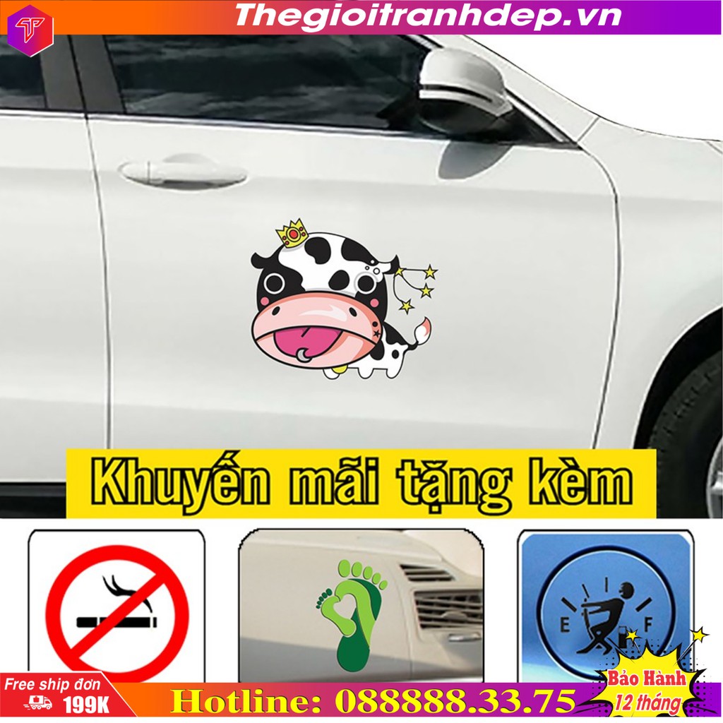 [Sale]-Sticker, tem dán sườn xe hơi phong cách độc đáo