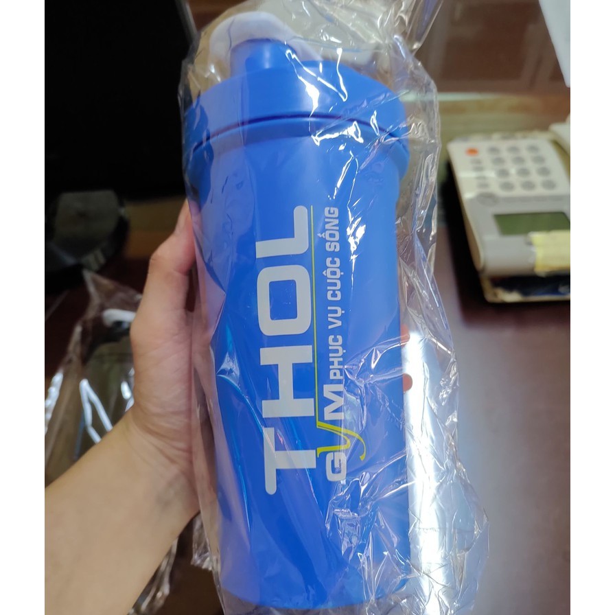 Bình nước tập Gym THOL - Bình lắc Shaker Cực Bền 700ml