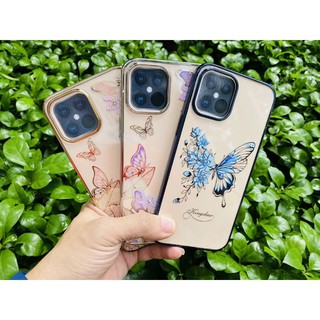Ốp lưng Iphone 12 / Pro / Max / Pro max Kingxbar in hoa đính đá cao cấp