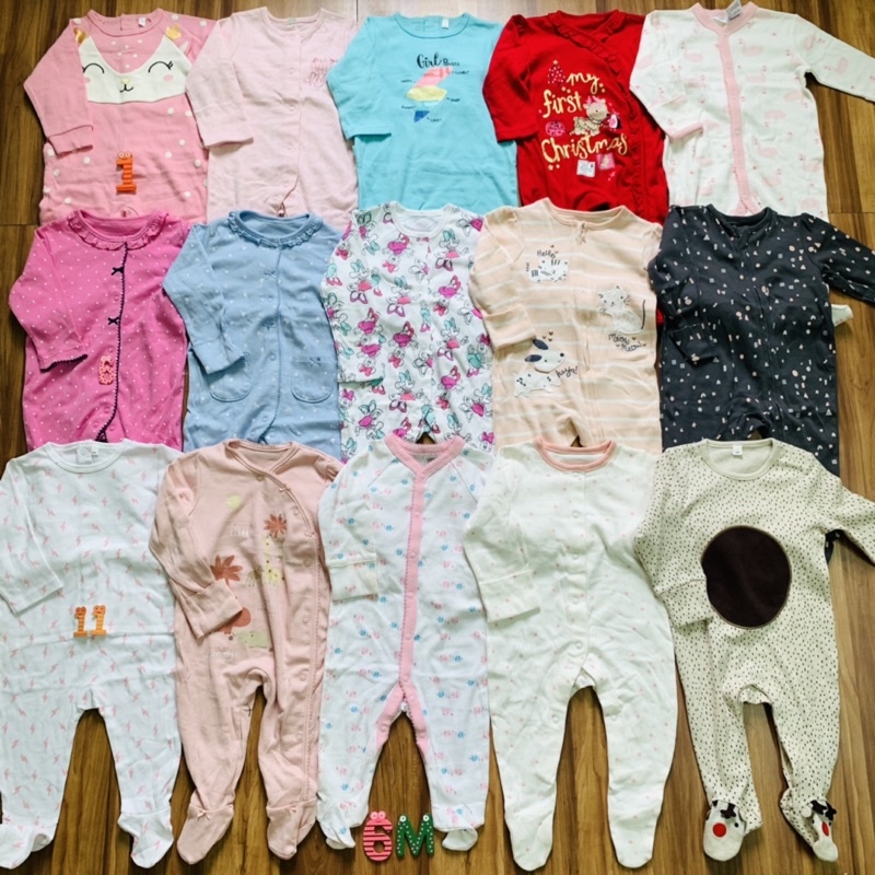 {Size 3-6m} Body cotton cho bé 5-7kg