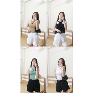 Áo hai dây vạt chéo sang chảnh chất xốp mềm  - Thời trang quần áo nữ hot trend CAMILLE