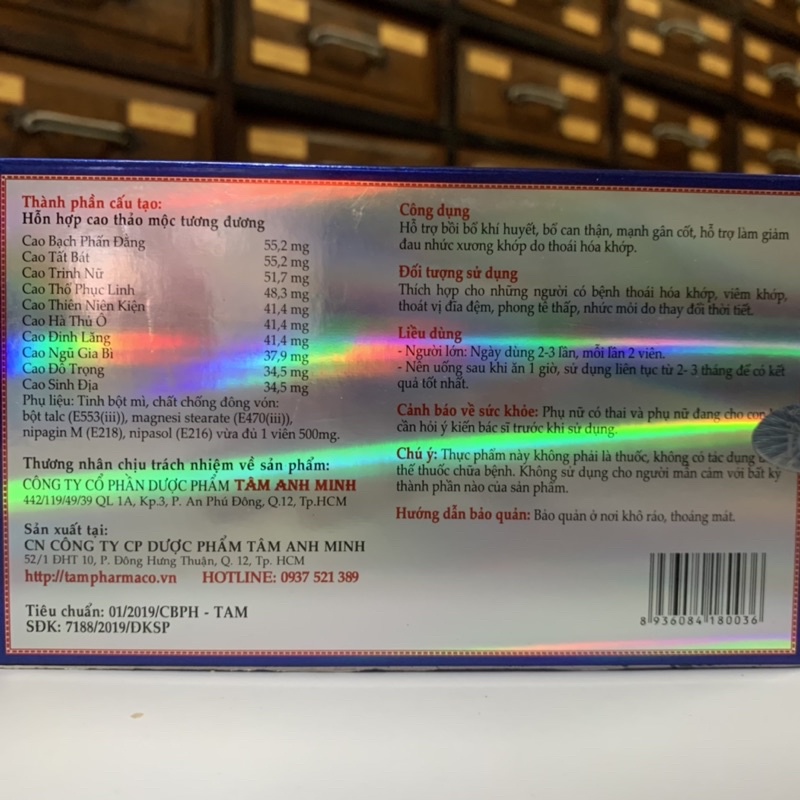 Viên Xương Khớp Liên Đăng SX2019 ĐTĐ