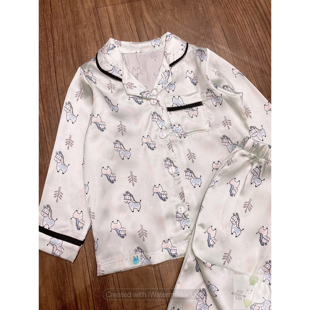 BOD110 Pyjama lụa cao cấp cho bé size nhí