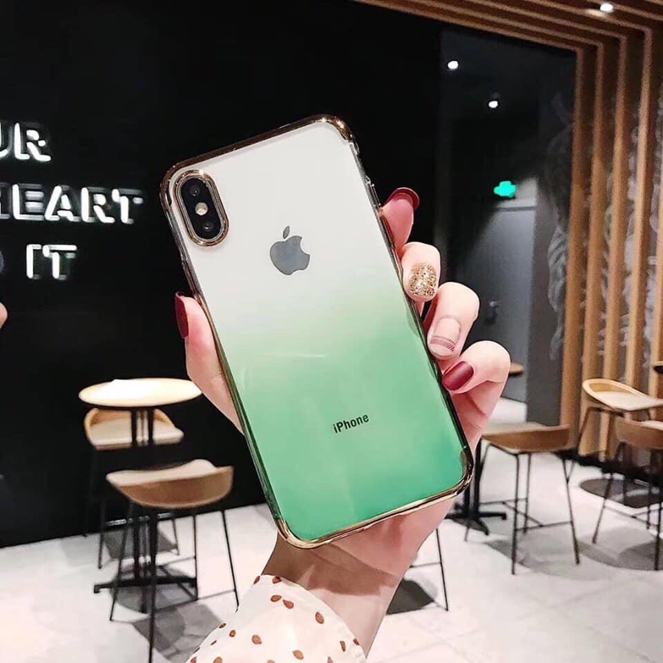 [Giảm Sốc] Ốp Dẻo Viền Crom  Cầu Vồng Hot Hit Iphone 6 6Plus 7Plus 8 8Plus X Xs Xsmax - Pin Dự Phòng Store