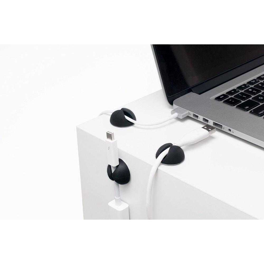 Set 6 Kẹp Cố Định Dây Cáp Máy Tính / TV / Laptop Tiện Dụng