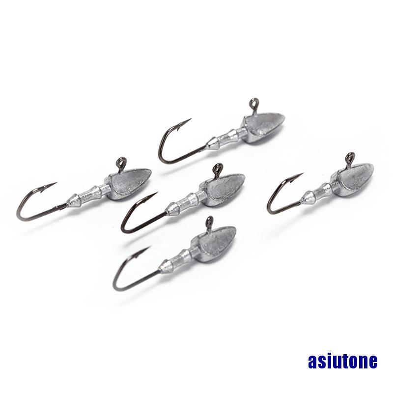 (asiutone) Lead jig Fishing Hooks Triangle Jig Lead Head Hooks Fishing Tackle Accessories