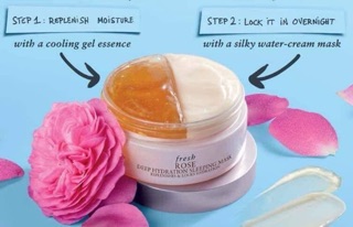 Mask FRESH Rose deep hydration sleeping