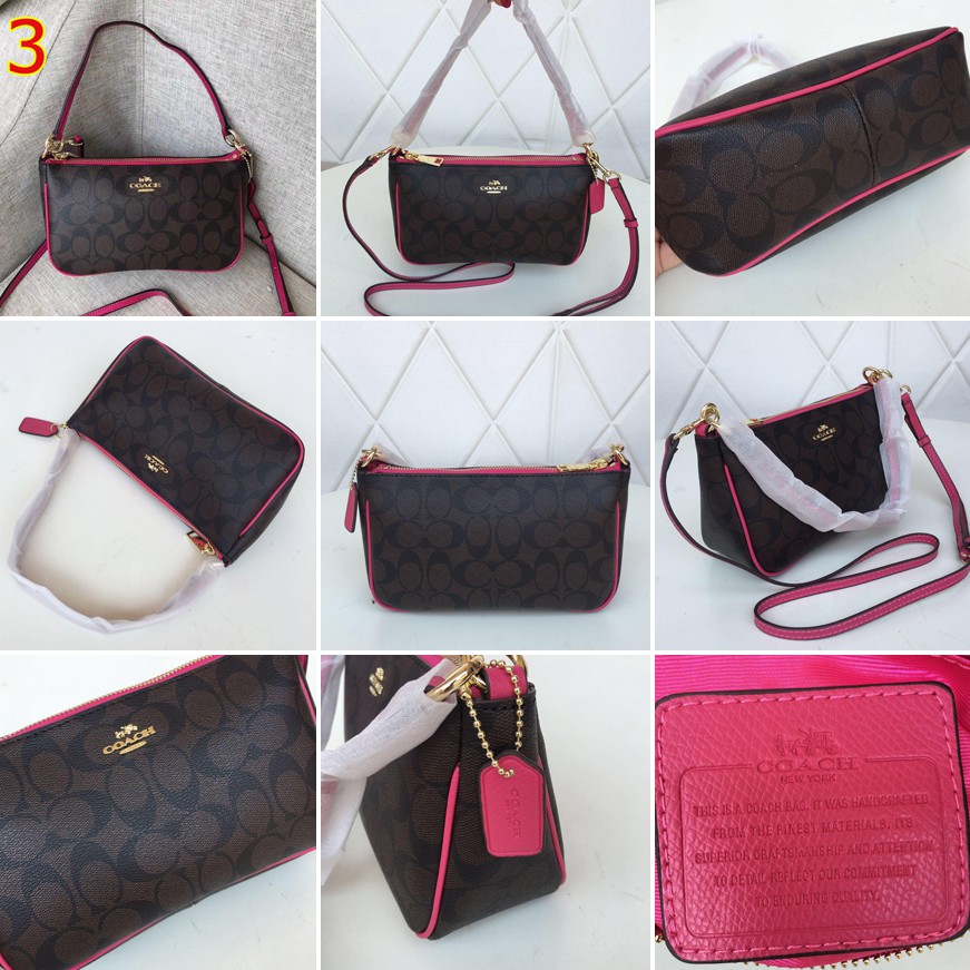 Coach f36674 Túi Xách mini Đeo Vai / Xách Tay Có Thể Tháo Rời Miễn Phí Cho Nữ