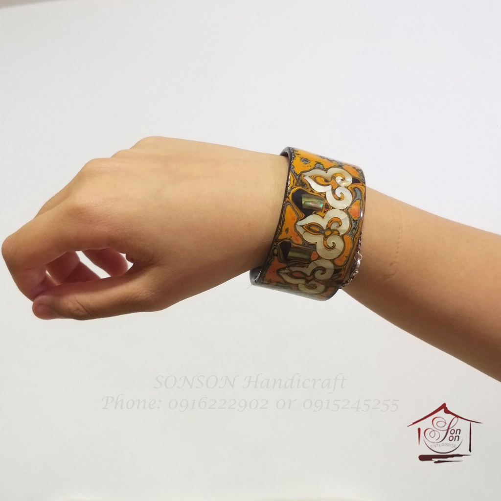 Vòng Tay Nữ Sơn Mài Thủ Công Cao Cấp Phong Cách Bohemian