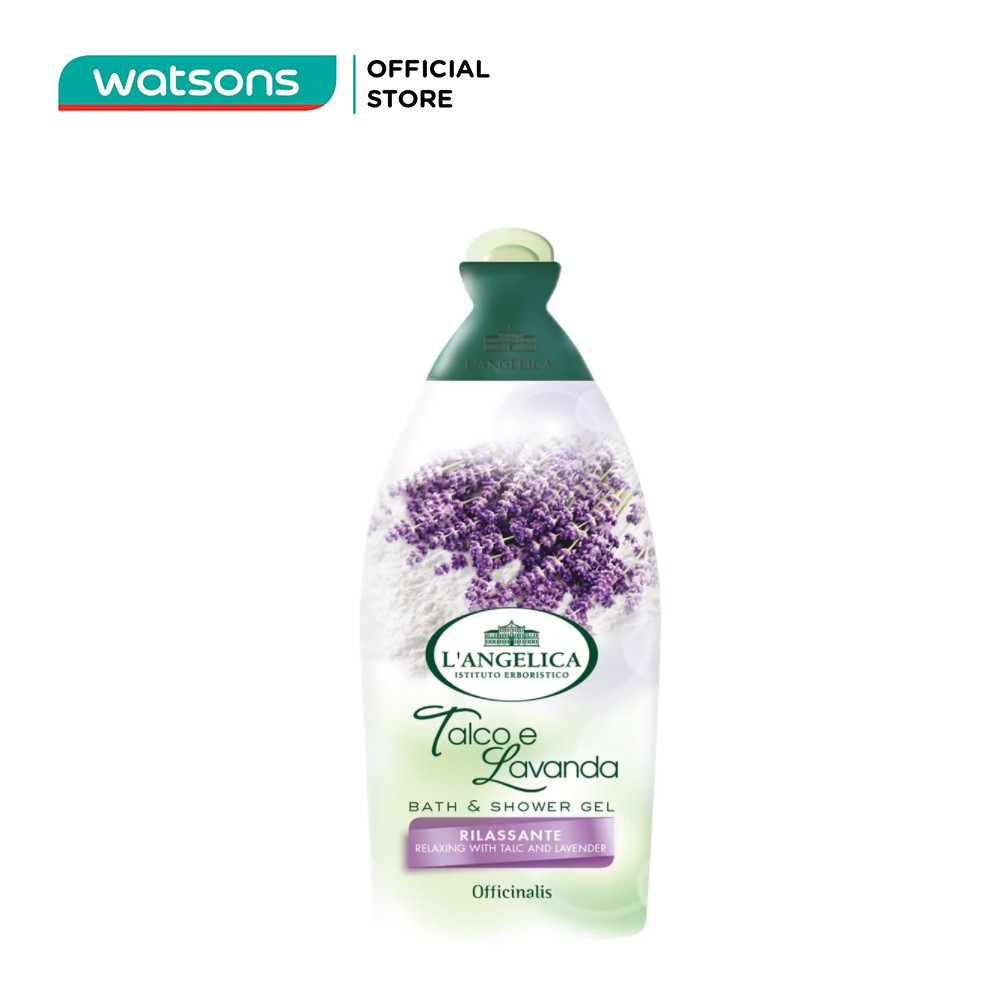 Sữa Tắm Dạng Gel L'Angelica Relaxing With Talc &amp; Lavander Tinh Chất Hoa Oải Hương 500ml