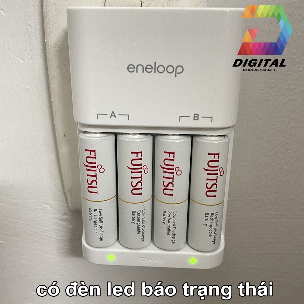 Dock Sạc Nhanh Eneloop Lite Sạc Pin AA &amp; AAA Chính Hãng