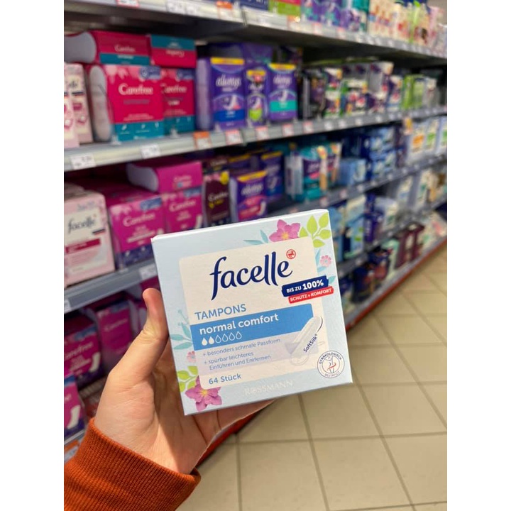 Băng vệ sinh Tampon Facelle Đức đầy đủ size