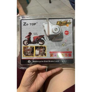 Khoá đĩa trước  xe Vision hiệu zcon, khóa cố định pát phuộc trước chống trộm
