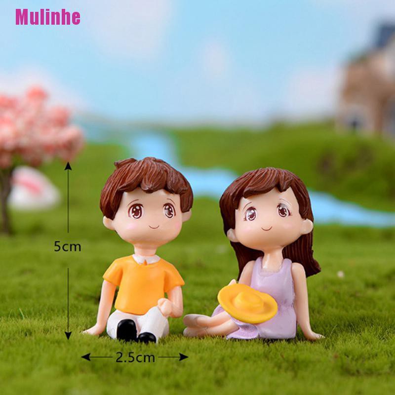 Mô Hình Cặp Đôi Xinh Xắn Trang Trí Cây Bonsai