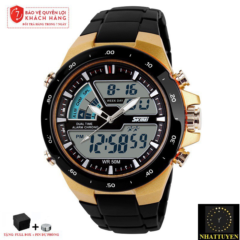 [ xả kho ] ĐỒNG HỒ NAM SKMEI 1016, KIỂU DÁNG MEN SPORT