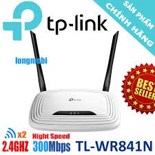 Router WiFi Tplink 841N chuẩn N tốc độ 300Mbps - 2 Anten Model: WR841N (Hãng phân phối chính thức)