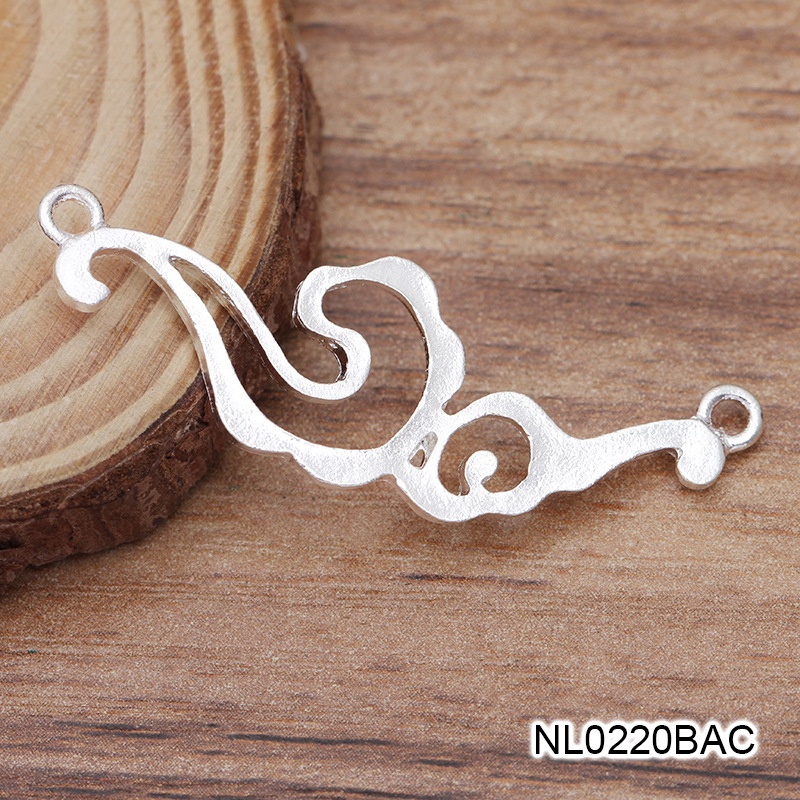 1 phiến đúc họa tiết vân mây 15*45mm nguyên liệu làm trâm làm trang sức cổ trang