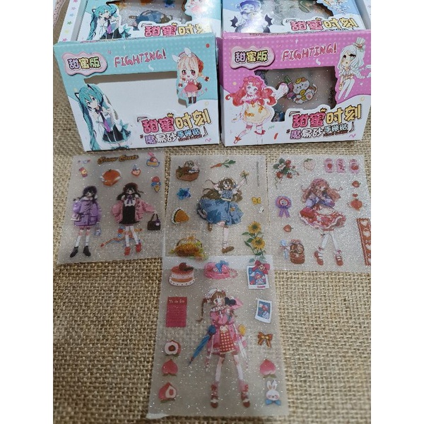 HỘP STICKER 4 TỜ SIZE HỘP 10CM MÃ CHT-1037