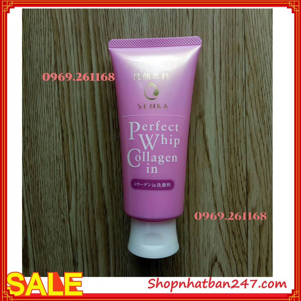 Sữa rửa mặt Senka Perfect Whip Collagen In 120g - 100% Authentic