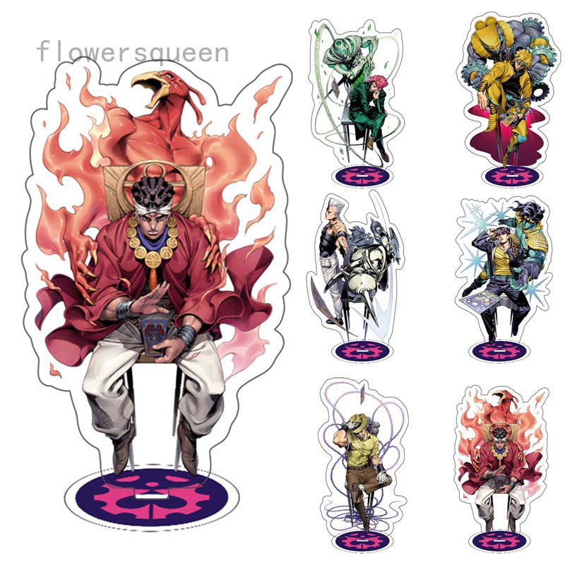 flowersqueen Mô hình acrylic trang trí thiết kế nhân vật anime JoJo's Bizarre Adventure