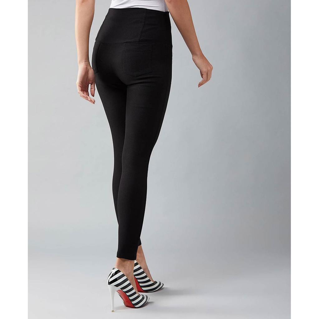 Quần Legging Nữ Bosimaz MS211 dài túi sau màu đen cao cấp, thun co giãn 4 chiều, vải đẹp dày, thoáng mát không xù lông.