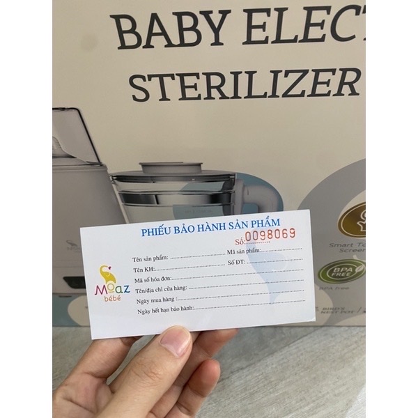 Máy đun hâm nước Moaz Bebe khử Clo MB012