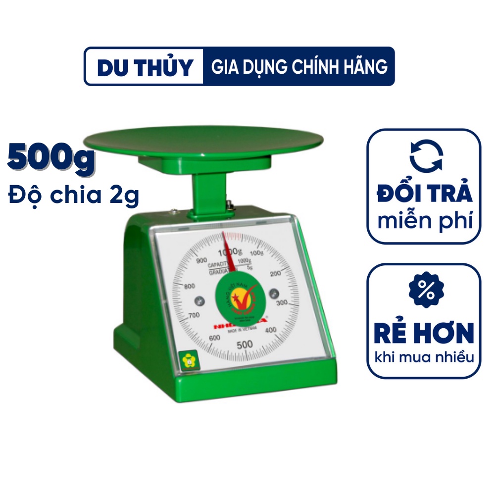 Cân nhà bếp 500 g Nhơn Hòa chính hãng đảm bảo độ chính xác cao, không cần pin sản xuất theo tiêu chuẩn ISO-9001