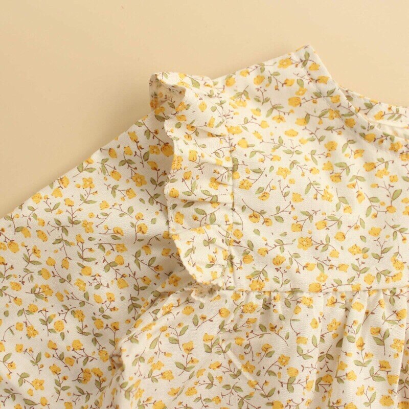 Vải thô cotton mềm mát nụ hoa nhí