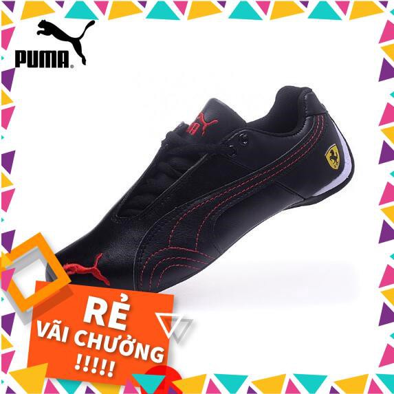 Giày da Puma Ferrari Giày thể thao nhẹ Giày thường Giày thể thao màu đen Cao Cấp New .