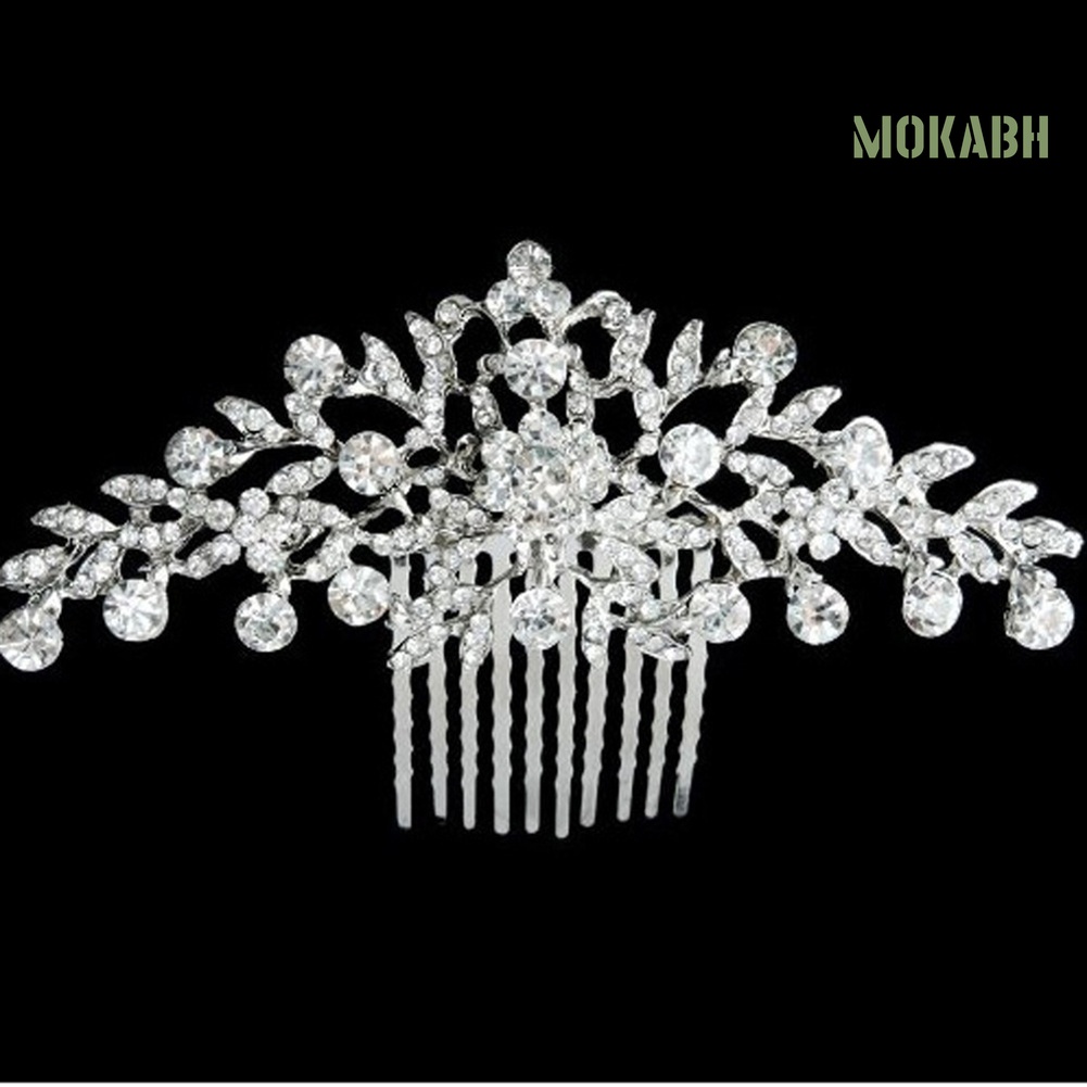 Lược Cài Tóc Đính Đá Thanh Lịch Dành Cho Cô Dâu