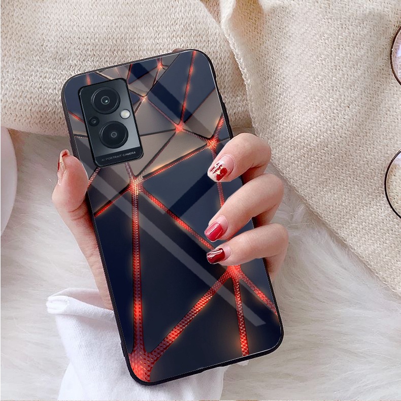 Ốp Lưng OPPO RENO 7 4G, RENO 7 5G, RENO 7Z 5G Mặt kính gương sáng bóng cao cấp