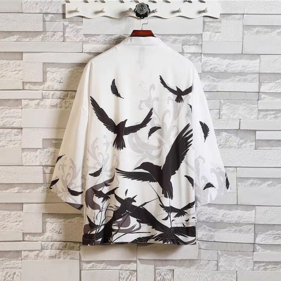 Áo khoác phong cách kimono thời trang chống nắng cho nam và nữ