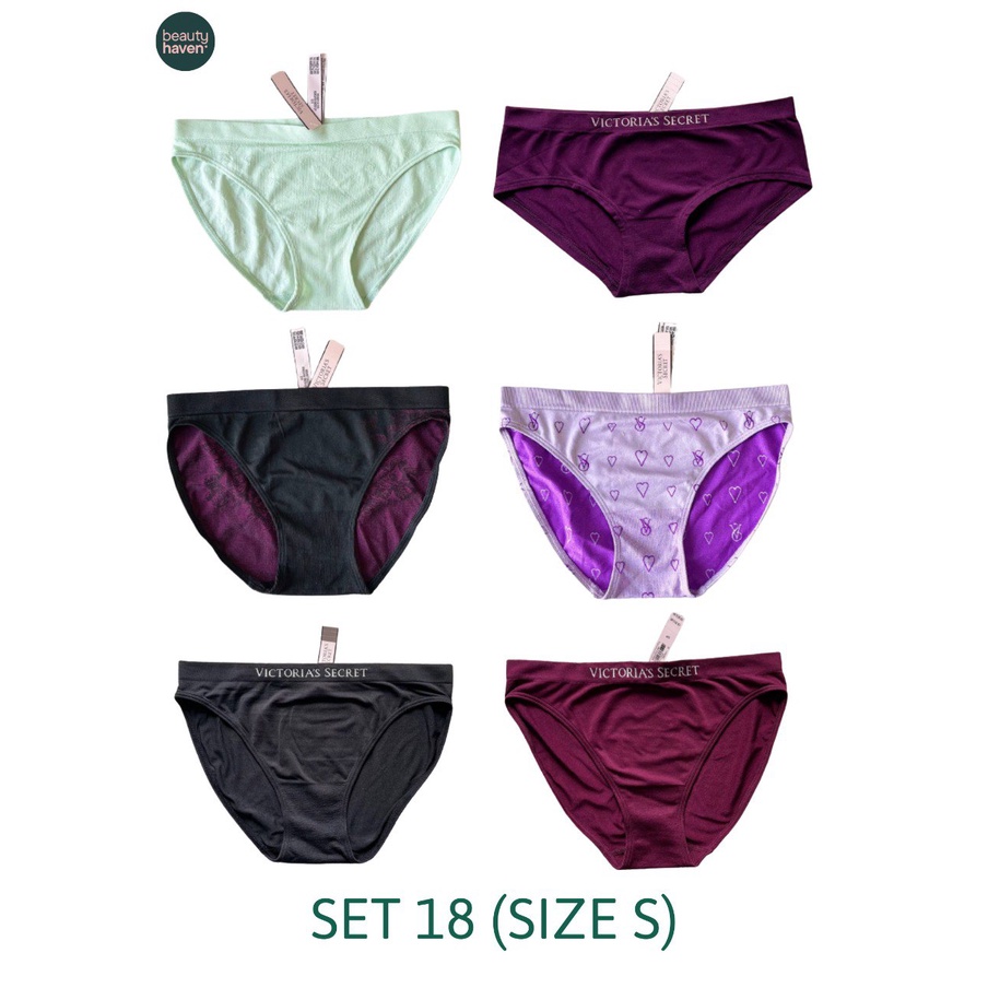 Set 6 Quần Lót nữ Victoria's Secret Chính Hãng Size S