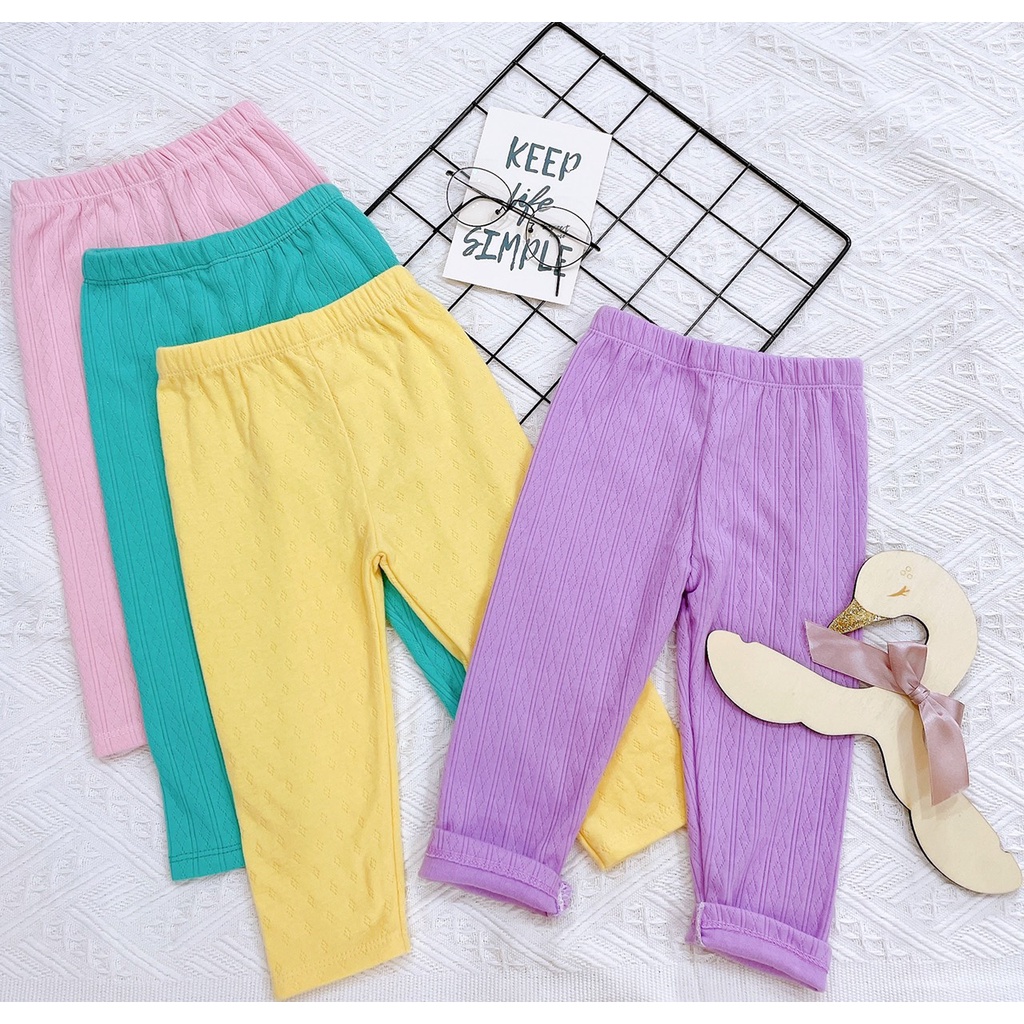 Quần legging dài cotton len co dãn bé trai bé gái chất liệu mềm mại ấm áp  Ảnh thật Rio chụp hàng có sẵn kèm video
