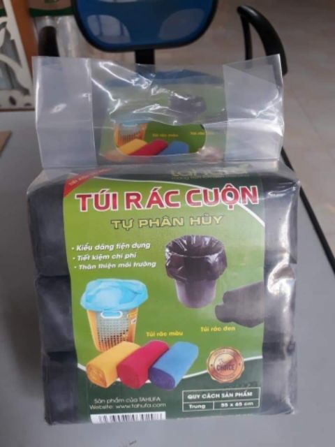 Túi Rác Tự Phân Hủy ( 1 Túi 3 Cuộn)