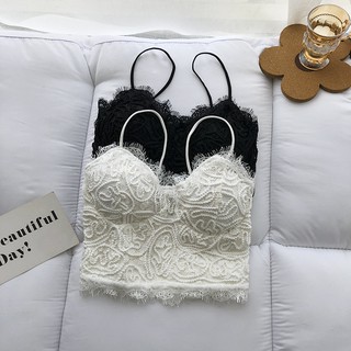 (Video Review SP) - Áo Bra Ren Không Gọng DORY&PONY LIZZY BRALETTE - Áo mix cùng Blazer - A144 (Loại 1 có lót)