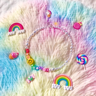 Vòng cổ Rainbow Smile Handmade thiết kế Aura