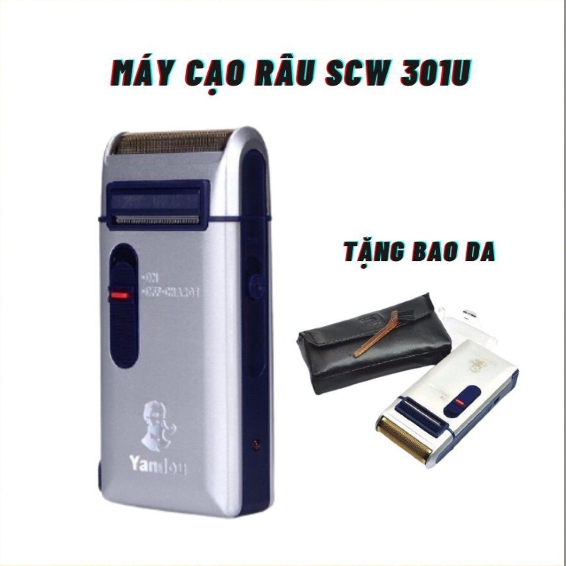 Máy Cạo Râu Yandou model SC-W301U chính hãng   mạnh mẽ siêu bền màu bạc